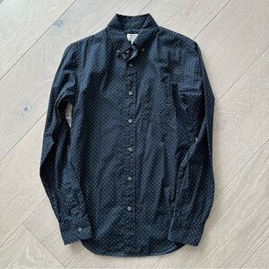 Club Monaco Modern Slim Fit Polka Dot Long Sleeve